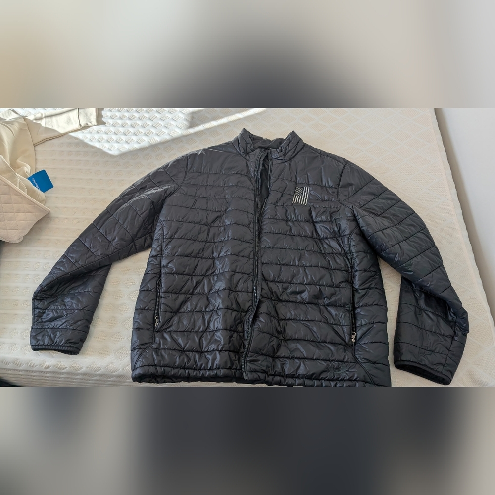 Men's Black Quilted Jacket